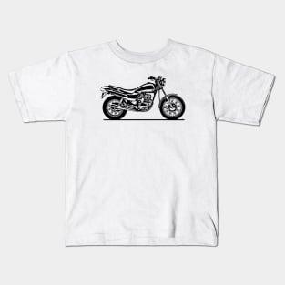 Nighthawk 650 Motorcycle Sketch Art Kids T-Shirt